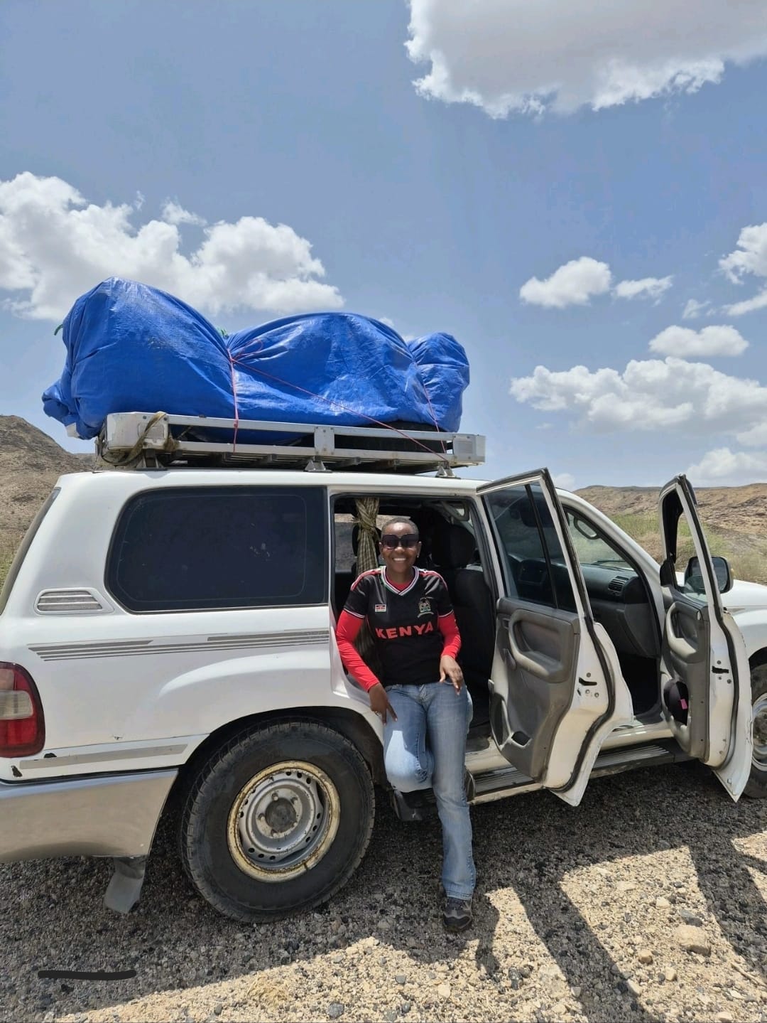 On the eight-hour road back through the desert to Semera